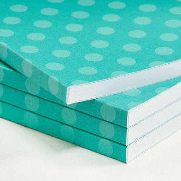 Brochures gelijmd