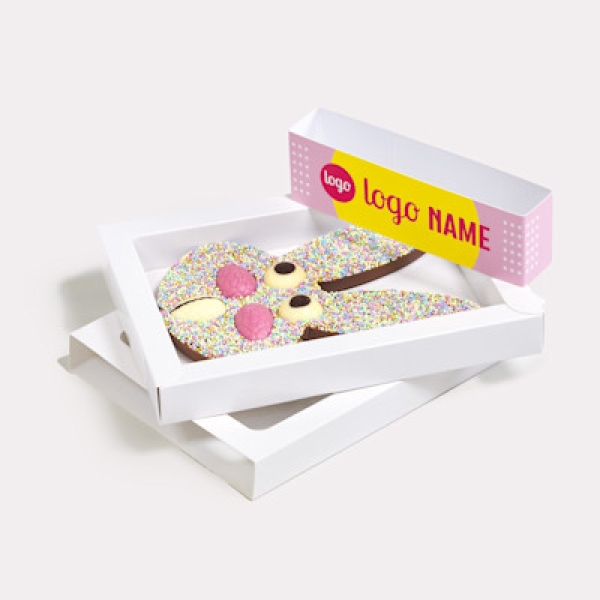Chocolade paashazen met sleeve